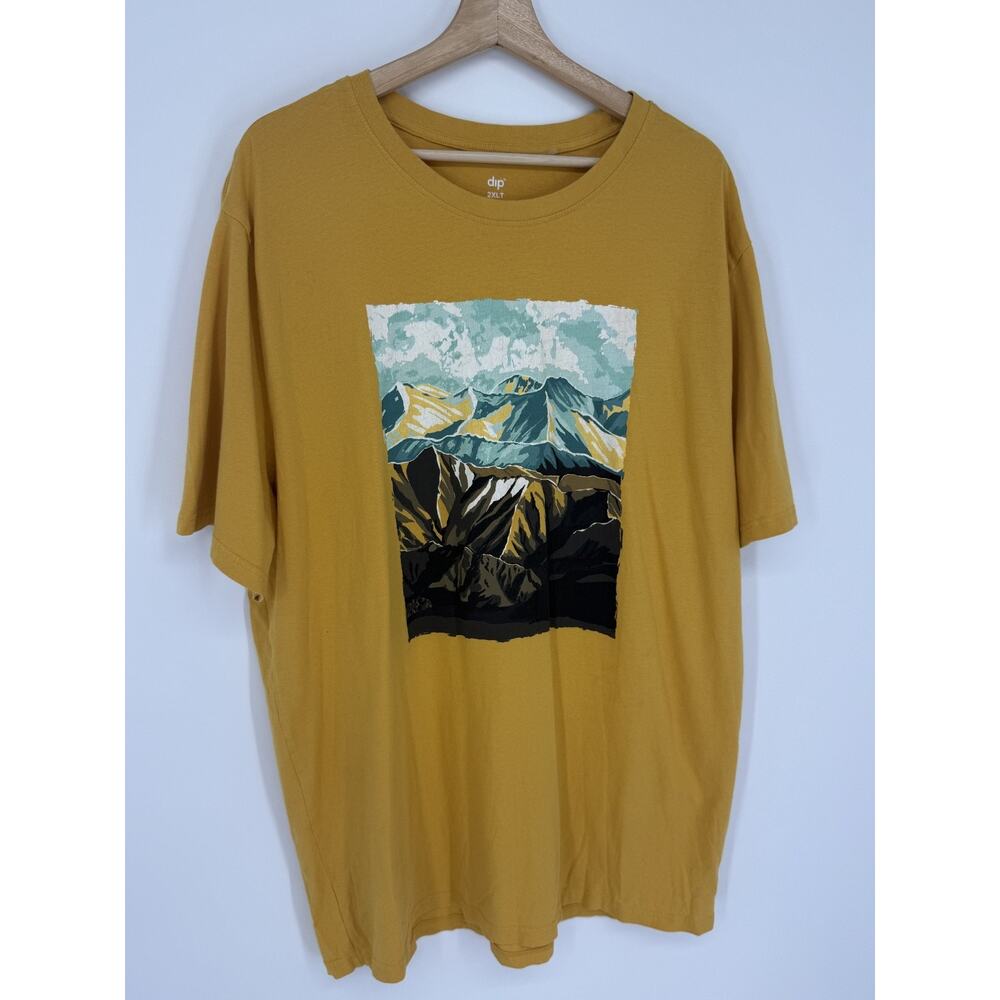 dip Men's Sz 2XLT 100% Organic Cotton T-shirt Top, 3033